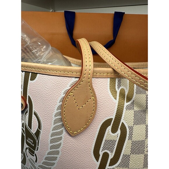 NIB Louis Vuitton Neverfull MM Nautical Azur N40471 💯% Authentic 🏅 - Picture 7 of 16